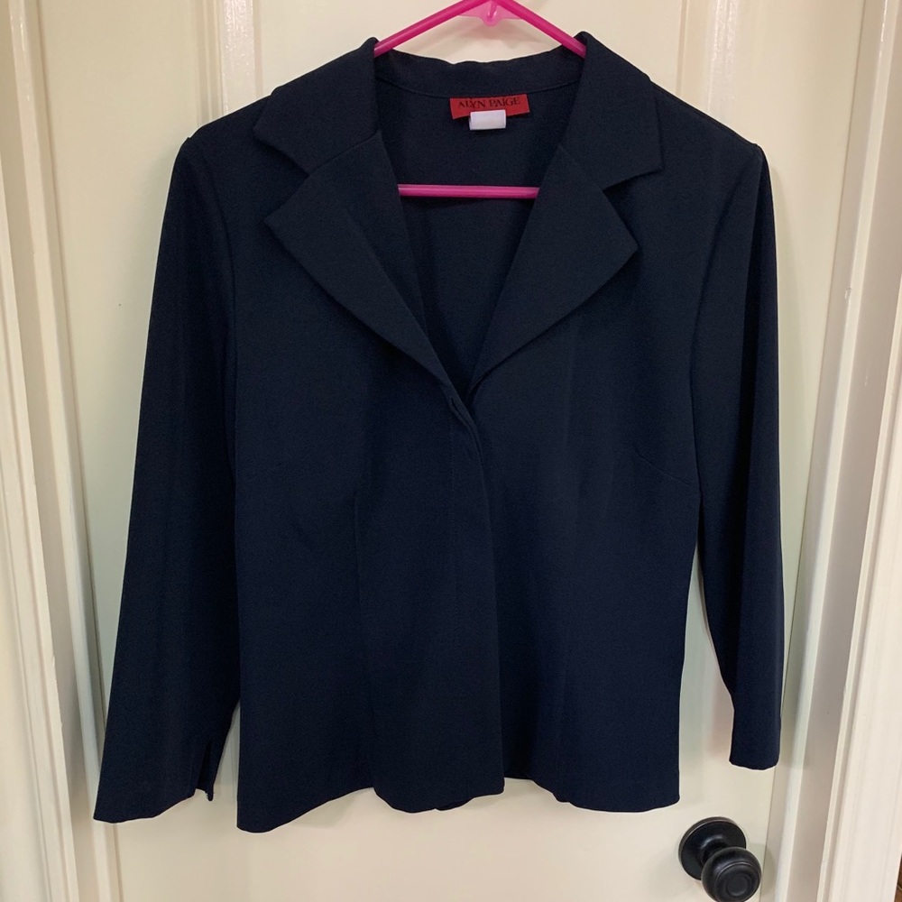 Navy Skirt Suit